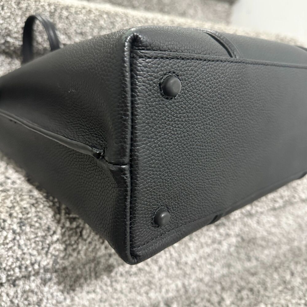 NEW Cole Haan Everyday Grand Series Black Leather Tote Bag Top Zip, Retails $310 - Picture 7 of 16